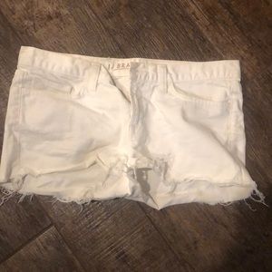 JBrand sz 28 white cut off denim shorts